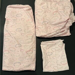 Pink Taylor Swift Friendship Bracelet Patterned Full Sheet Set